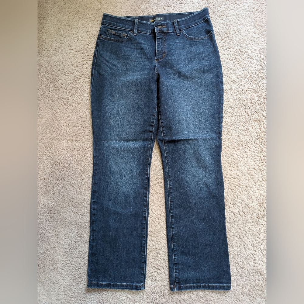 Lee Regular Fit Straight Leg Mid Rise Women's Jeans 12S